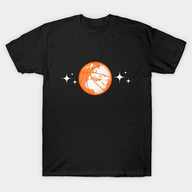 Basketball World T-Shirt by ODIN DESIGNS